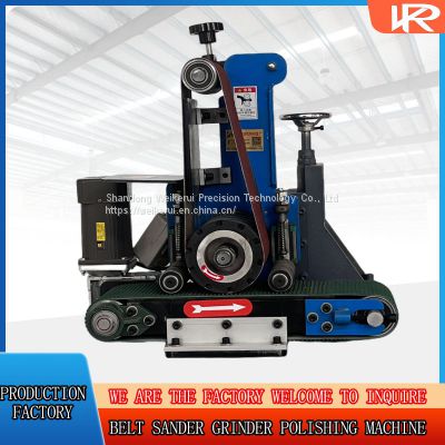 Reliable automatic flat wire drawing belt sander machine for welding seam grinding