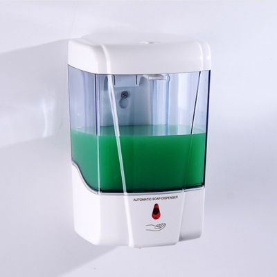 Plastic wall mounted induction soap dispenser
