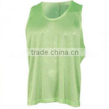 Wholesale sports vest soccer vest 100% polyester training vests knitted many colors