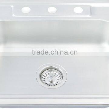 630x560mm single bowl stainless steel sink hot sale for south america