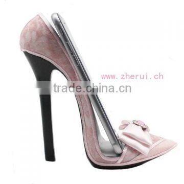 Many colour can choice high heel shoe smartphone stand