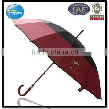 23"/27"straight shaft umbrella with logo printing