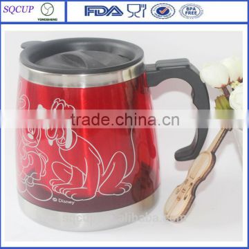 cute 18oz stainless steel mug with paper insert advertising thermal mug