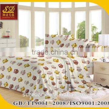 100% polyester printing thick flannel blanket