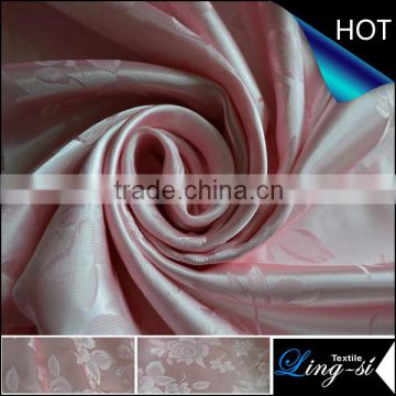 Polyester Satin Jacquard Fabric for Curtain and Bedding