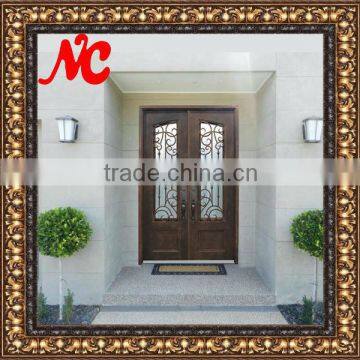 Arched top Entry Iron Door With Screen NC-nd297