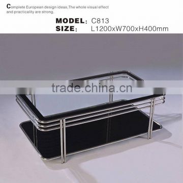 PG-PK-C813 Most Popular Modern Tempered Glass Tea Table