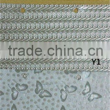 gold and silver transfer pvc decoration leather