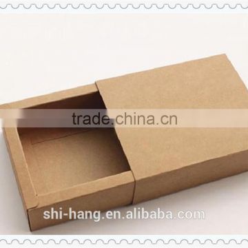 Custom Kraft Brown drawer box match box jewelry packaging box