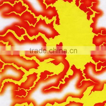 flaming fire 3D cubic water transfer printing film for motorcycle