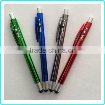 Mini chrome UV ball pen with touch screens stylus pen mini stylus