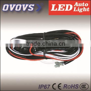 OVOVS wiring hardness control two lights with switch for led light bar/led work light