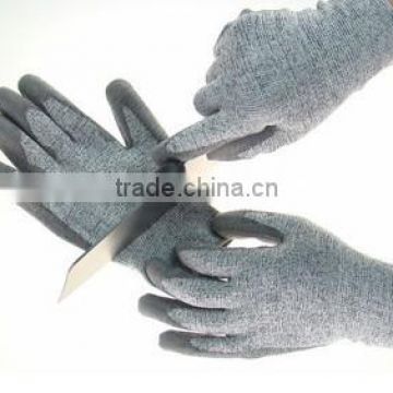 PU Coated cut resist food preparation gloves