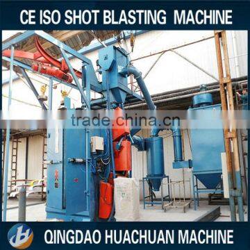 2000kg capacity hanging hook with round rail shot blasting machine