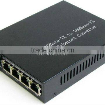 4 Port Fiber Optic Media/video SFP converter for network solution