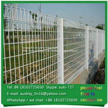 white color Hot Dipped Galvanised BRC Welded Wire Mesh Fence