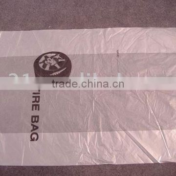 printable clear HDPE tire bag