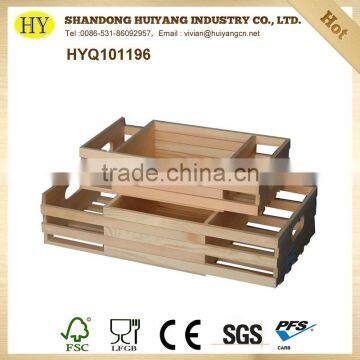 unfinished handmade wooden crate box wholesale
