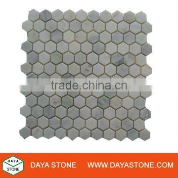 Honeycomb marble mosaic tile