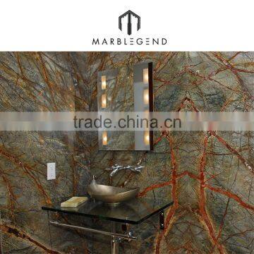 India Rainforest Green Marble Tile