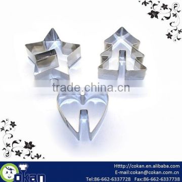 3Pcs Stainless Steel Cup Hanging Cookie Cutter ,Biscuit Cutter,Cookie Mold CK-CM0570
