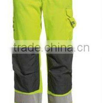 2013 design ladies fluorescent cotton polyester workwear pants