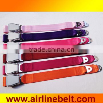 Two point airplane safety seat belt,2 point safety plane seat belt
