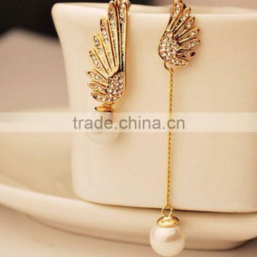 zm33723a fashion jewelry 2017 latest unique design gold plated earrings
