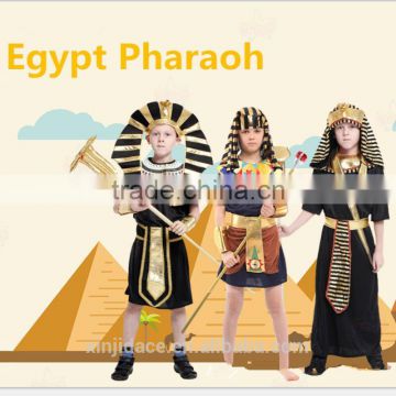 New arrival egypt pharaoh design halloween costumes for kids