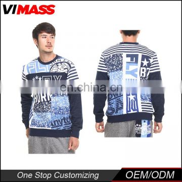 Wholesale New Style Long Sleeve Cotton Crewneck Sweatshirt Man Custom Printing