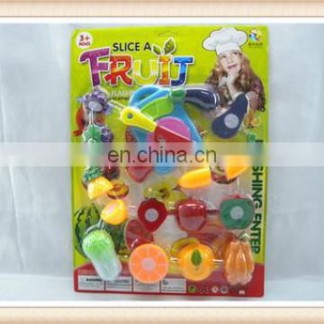 kids plastic funny cutting vagetable toy kitchen play set