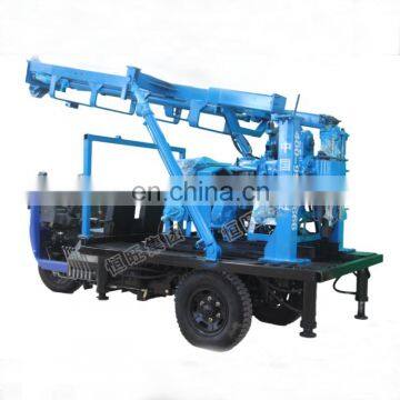 Factory directly core drill rig diesel tricycle mounted water well drilling rig