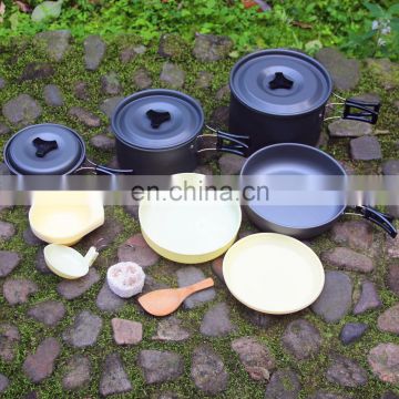 camping cookware pot sets for picnic and outdoor use