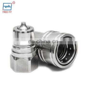 3/8  stainless steel brass hydraulic quick release couplings SP hose connect coupler