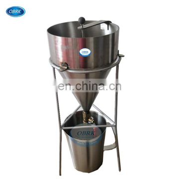 Stainless Steel Cement Mortar Consistency Tester Meter,Cement Flow Cone Apparatus