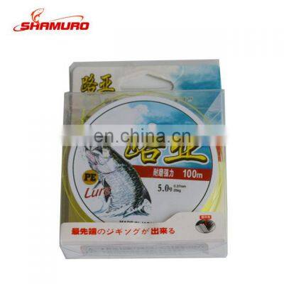 Hot selling 100m Super Strong nylon fishing line monofilament fluorocarbon