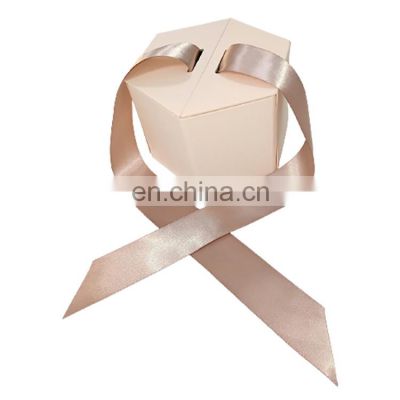 luxury custom marble cosmetics packing box hexagonal party packaging gift box for skin care