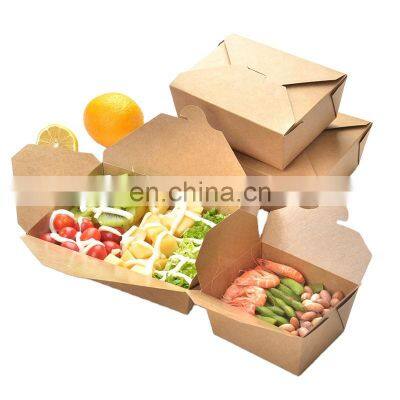 Great impression paper folding disposable lunch boxes