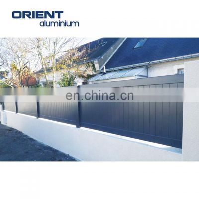 China fence panel price aluminium closed fence