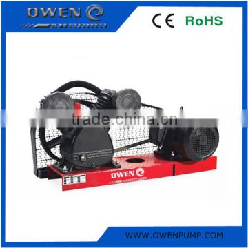 Base plate panel piston belt driven air compressor with 4kw/5.5hp motor