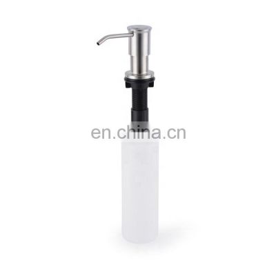 Factory Direct Supply Kitchen Toilet Hand Stainless Steel Sanitizer Manual Lotion Dispenser Chrome For Liquid Soap