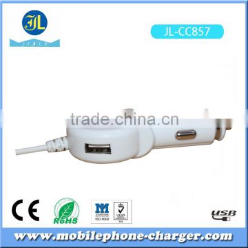 3.1A 3100mA 3in1 vehicle charger android device and smart phone car charger with 6 Feet cable