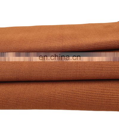 High quality china supply cuff hem sport knitting 2*1 1x1 rib knit plain fabric