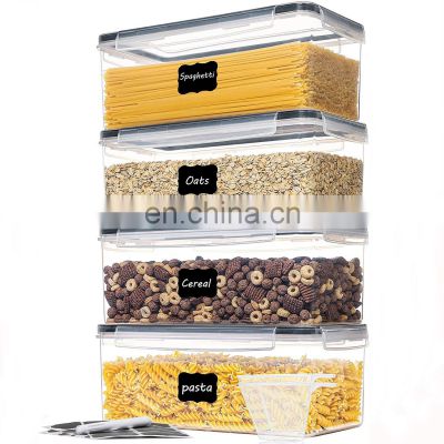 Wholesale Pasta Organizer Refrigerator crisper set 4pcs set airtight food storage containers