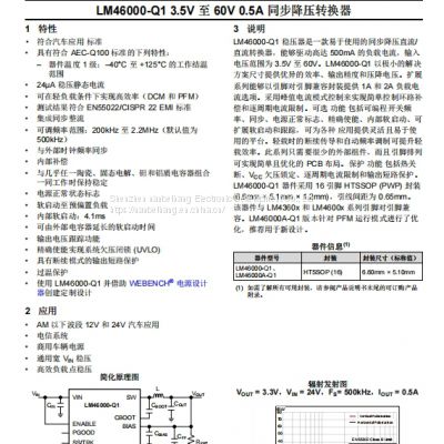 LM46000AQPWPRQ1 TSSOP-16-EP DC-DC power chip TI original stock