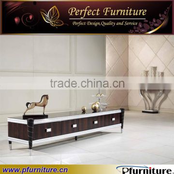 White simple tv stand wood tv cabinet CN121405