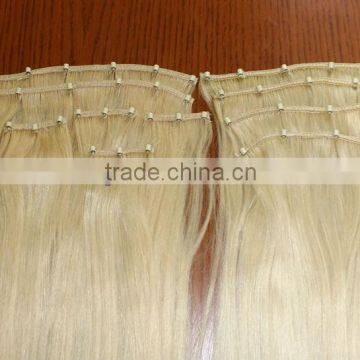 Blonde human hair for Micro Ring Weft Hair For White Women