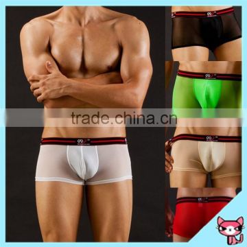 Eropean Transparent Hot Sexy Picture Boys Boxer Underwear Lycra Comfortable Mid Waist Boxer short underwear