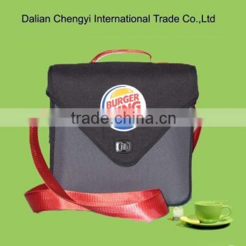 Factory price manual durable insulted polyester hamburger bag