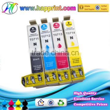 For Epson T0711 T0712 T0713 T0714 China ink cartridge suppliers wholesale refill ink cartridge for Epson 4450